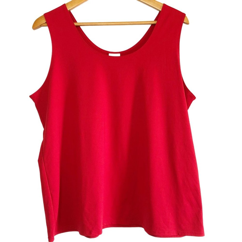 CHICOS Womens Red Sleeveless Top 4